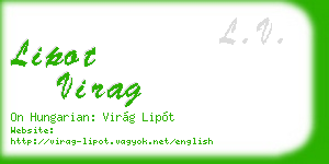 lipot virag business card