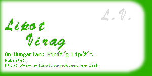 lipot virag business card